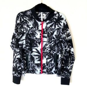 Fabletics Floral Zip Up Long Sleeve Jacket